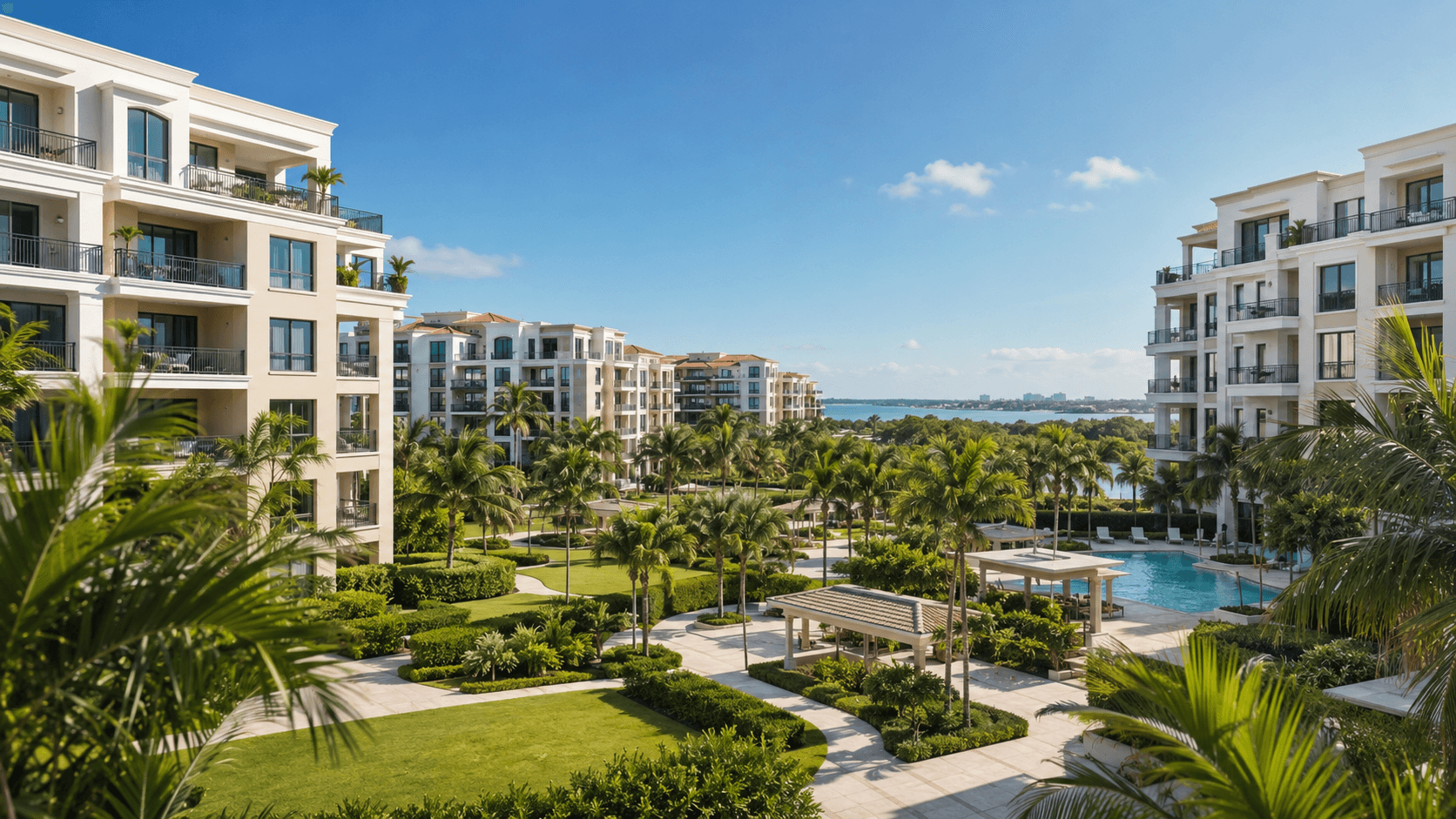 A Florida condominium building, illustrating RecordSteward's focus on community association records.